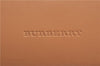 Authentic BURBERRY Vintage Leather Hand Bag Purse Beige Orange J3748