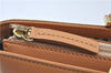 Authentic BURBERRY Vintage Leather Hand Bag Purse Beige Orange J3748