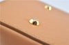 Authentic BURBERRY Vintage Leather Hand Bag Purse Beige Orange J3748