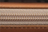 Authentic BURBERRY Vintage Leather Hand Bag Purse Beige Orange J3748