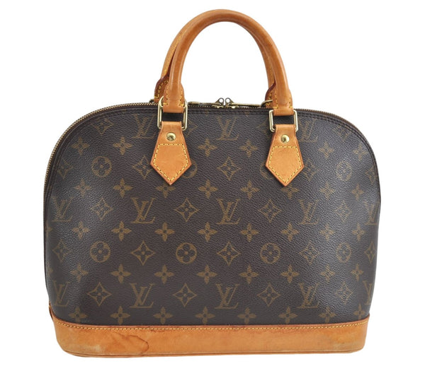 Authentic Louis Vuitton Monogram Alma Hand Bag Purse M51130 LV J3763