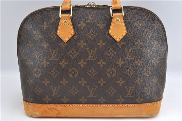 Authentic Louis Vuitton Monogram Alma Hand Bag Purse M51130 LV J3763