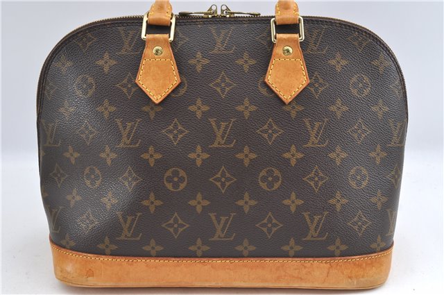 Authentic Louis Vuitton Monogram Alma Hand Bag Purse M51130 LV J3763