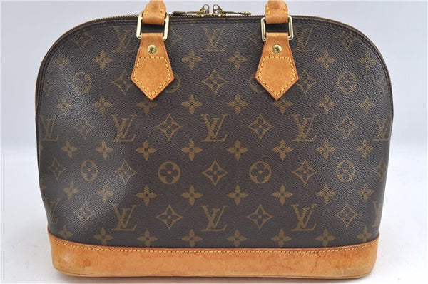 Authentic Louis Vuitton Monogram Alma Hand Bag Purse M51130 LV J3763