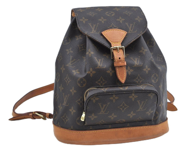 Authentic Louis Vuitton Monogram Montsouris MM Backpack M51136 LV J3764