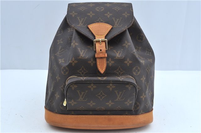 Authentic Louis Vuitton Monogram Montsouris MM Backpack M51136 LV J3764
