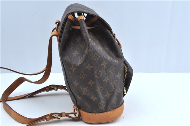 Authentic Louis Vuitton Monogram Montsouris MM Backpack M51136 LV J3764
