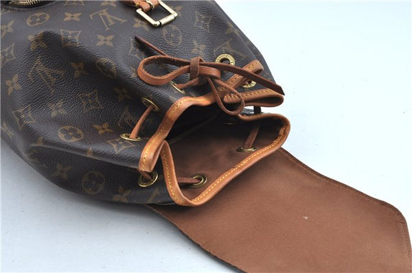 Authentic Louis Vuitton Monogram Montsouris MM Backpack M51136 LV J3764