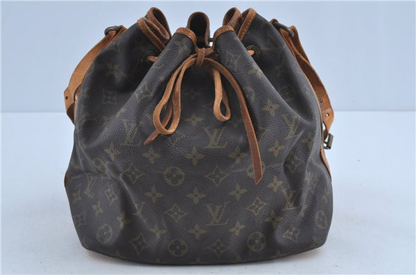 Authentic Louis Vuitton Monogram Petit Noe Shoulder Bag M42226 LV J3765