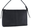 Authentic BURBERRY Vintage Leather Shoulder Hand Bag Purse Black J3770