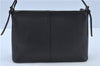 Authentic BURBERRY Vintage Leather Shoulder Hand Bag Purse Black J3770