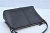 Authentic BURBERRY Vintage Leather Shoulder Hand Bag Purse Black J3770