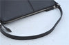 Authentic BURBERRY Vintage Leather Shoulder Hand Bag Purse Black J3770