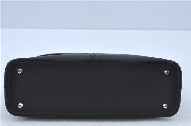 Authentic BURBERRY Vintage Leather Shoulder Hand Bag Purse Black J3770