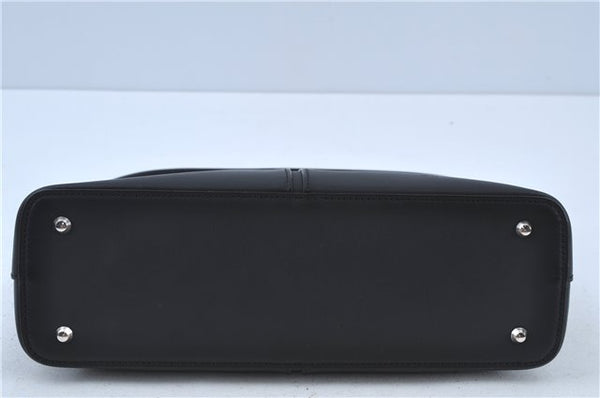 Authentic BURBERRY Vintage Leather Shoulder Hand Bag Purse Black J3770