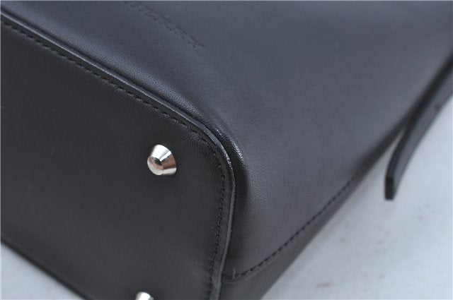 Authentic BURBERRY Vintage Leather Shoulder Hand Bag Purse Black J3770