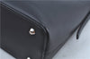 Authentic BURBERRY Vintage Leather Shoulder Hand Bag Purse Black J3770