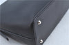 Authentic BURBERRY Vintage Leather Shoulder Hand Bag Purse Black J3770