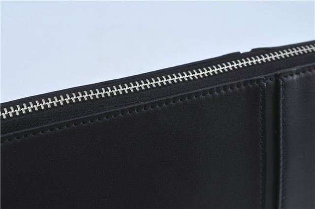 Authentic BURBERRY Vintage Leather Shoulder Hand Bag Purse Black J3770