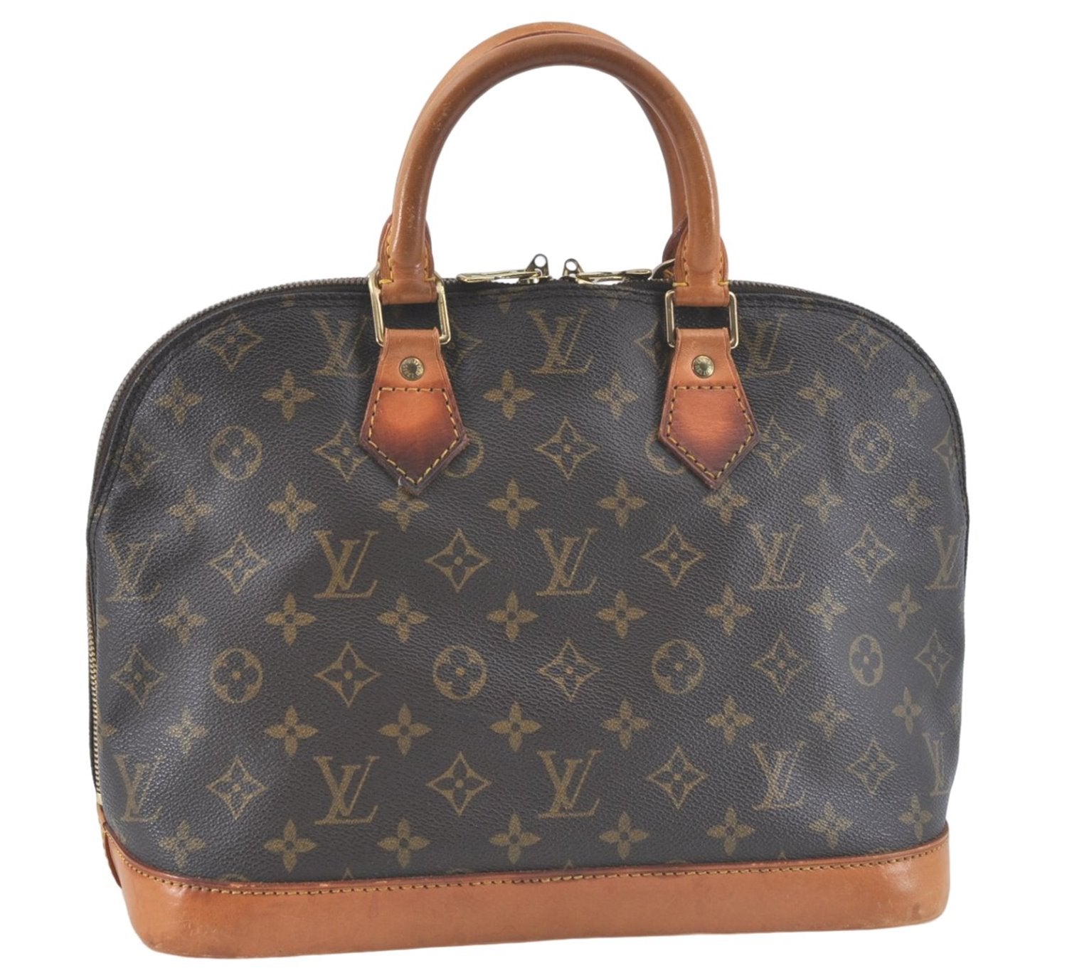 Authentic Louis Vuitton Monogram Alma Hand Bag Purse M51130 LV J3781