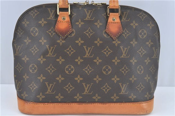 Authentic Louis Vuitton Monogram Alma Hand Bag Purse M51130 LV J3781