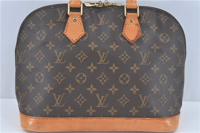 Authentic Louis Vuitton Monogram Alma Hand Bag Purse M51130 LV J3781