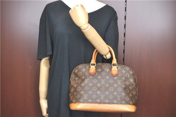 Authentic Louis Vuitton Monogram Alma Hand Bag Purse M51130 LV J3781