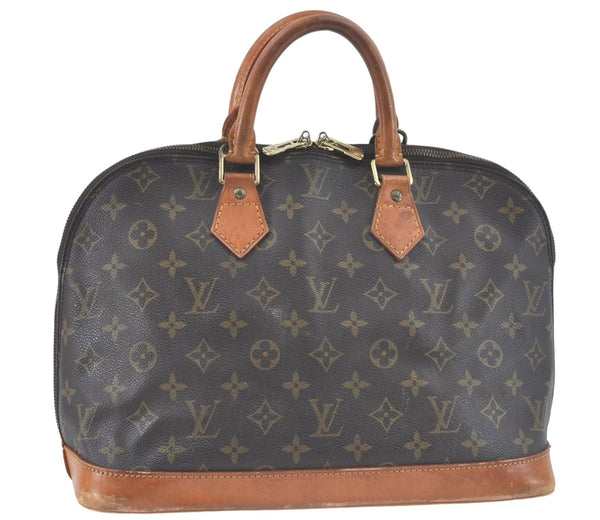 Authentic Louis Vuitton Monogram Alma Hand Bag Purse M51130 LV J3807
