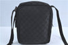 Authentic GUCCI Shoulder Cross Body Bag GG Canvas Leather 122759 Black J3836