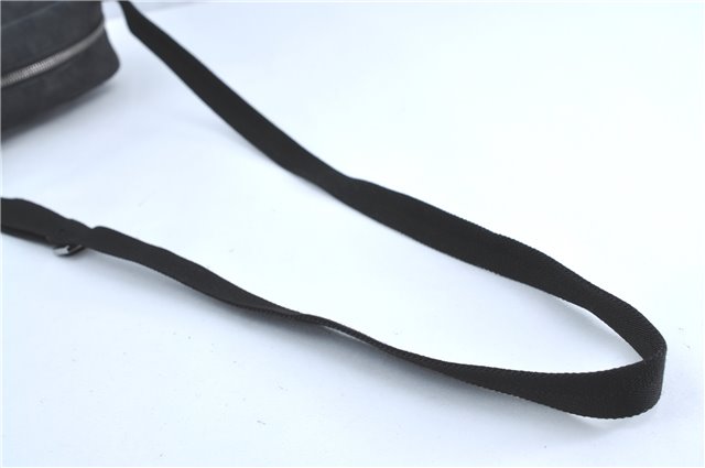 Authentic GUCCI Shoulder Cross Body Bag GG Canvas Leather 122759 Black J3836