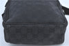 Authentic GUCCI Shoulder Cross Body Bag GG Canvas Leather 122759 Black J3836