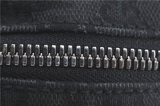 Authentic GUCCI Shoulder Cross Body Bag GG Canvas Leather 122759 Black J3836