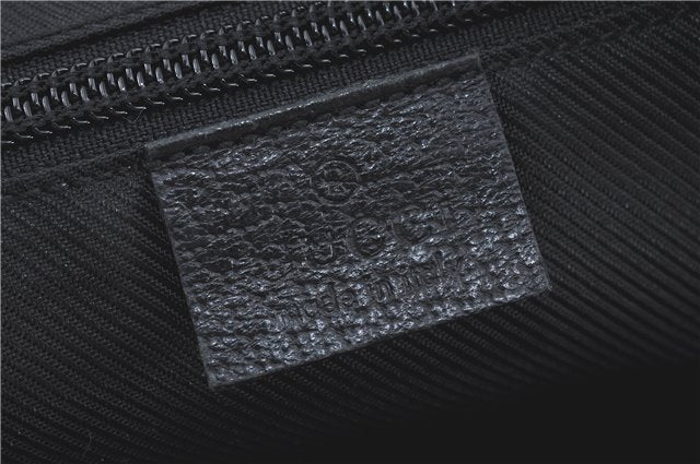 Authentic GUCCI Shoulder Cross Body Bag GG Canvas Leather 122759 Black J3836