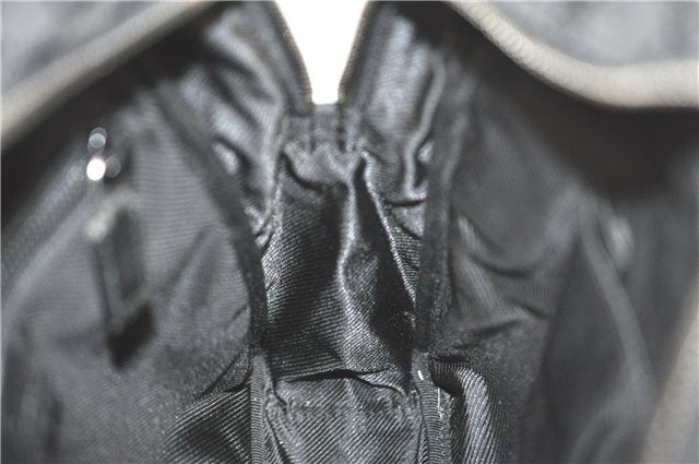 Authentic GUCCI Shoulder Cross Body Bag GG Canvas Leather 122759 Black J3836