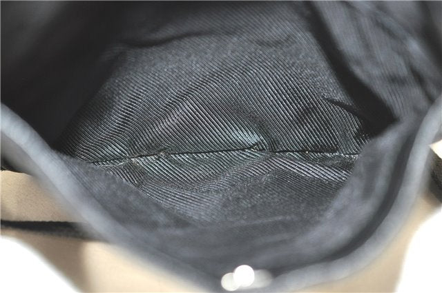 Authentic GUCCI Shoulder Cross Body Bag GG Canvas Leather 122759 Black J3836