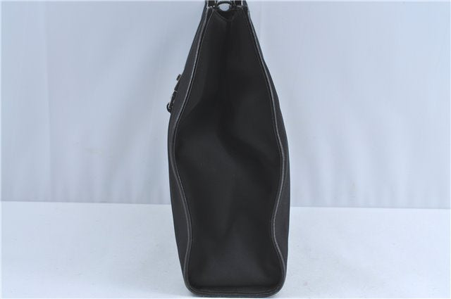 Authentic GUCCI Jackie Shoulder Tote Bag Nylon Leather 0021064 Black J3873