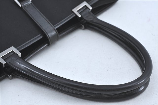 Authentic GUCCI Jackie Shoulder Tote Bag Nylon Leather 0021064 Black J3873