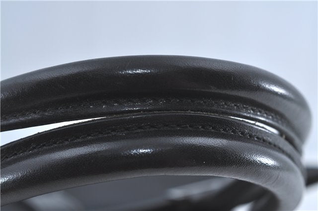 Authentic GUCCI Jackie Shoulder Tote Bag Nylon Leather 0021064 Black J3873