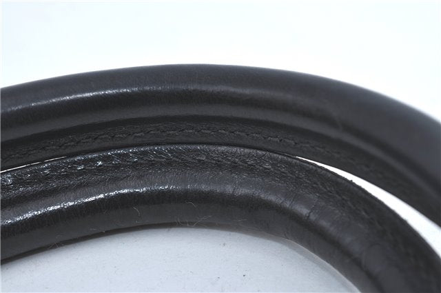 Authentic GUCCI Jackie Shoulder Tote Bag Nylon Leather 0021064 Black J3873