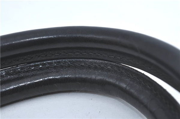 Authentic GUCCI Jackie Shoulder Tote Bag Nylon Leather 0021064 Black J3873