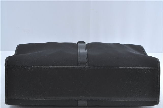 Authentic GUCCI Jackie Shoulder Tote Bag Nylon Leather 0021064 Black J3873