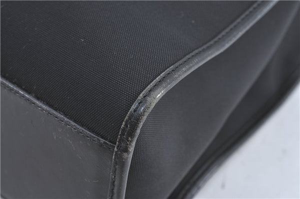 Authentic GUCCI Jackie Shoulder Tote Bag Nylon Leather 0021064 Black J3873