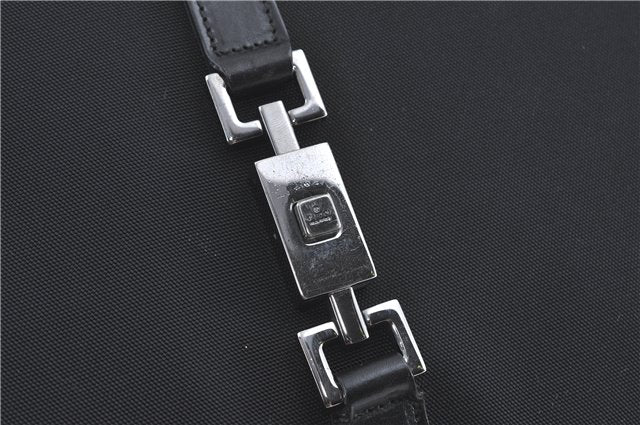 Authentic GUCCI Jackie Shoulder Tote Bag Nylon Leather 0021064 Black J3873