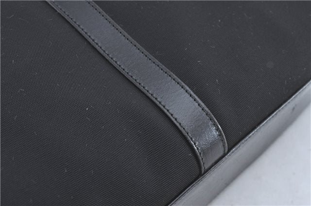 Authentic GUCCI Jackie Shoulder Tote Bag Nylon Leather 0021064 Black J3873