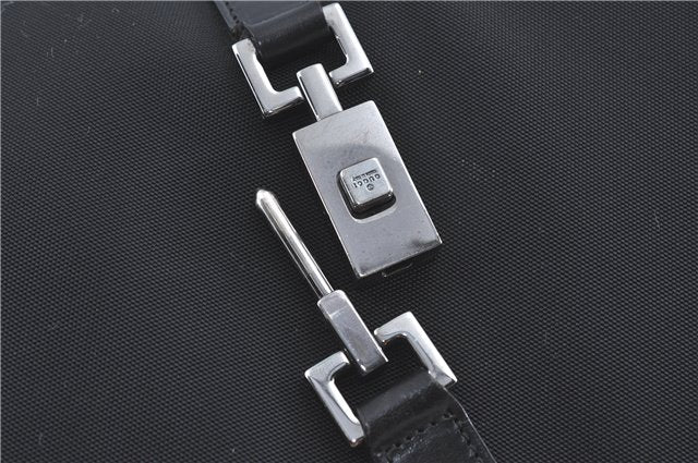 Authentic GUCCI Jackie Shoulder Tote Bag Nylon Leather 0021064 Black J3873