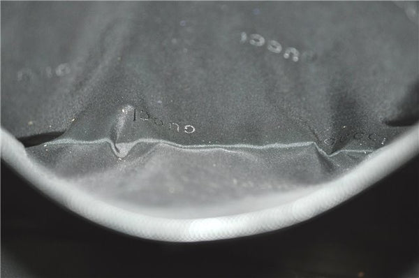 Authentic GUCCI Jackie Shoulder Tote Bag Nylon Leather 0021064 Black J3873