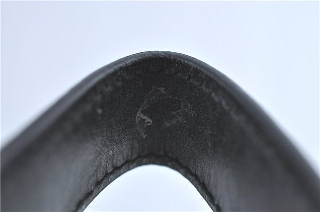 Authentic GUCCI Clutch Hand Bag Purse Nylon Leather 0181607 Black J3881