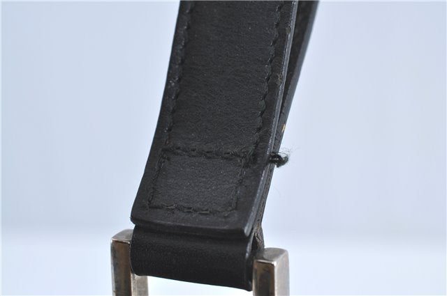 Authentic GUCCI Clutch Hand Bag Purse Nylon Leather 0181607 Black J3881