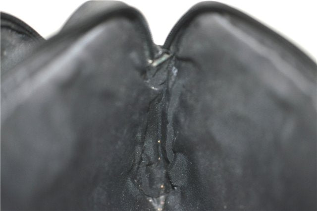 Authentic GUCCI Clutch Hand Bag Purse Nylon Leather 0181607 Black J3881