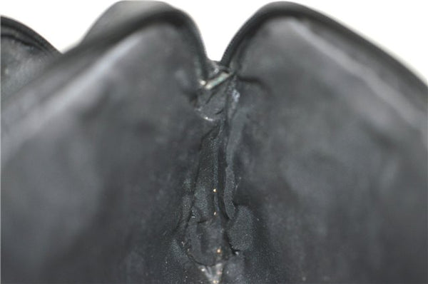 Authentic GUCCI Clutch Hand Bag Purse Nylon Leather 0181607 Black J3881